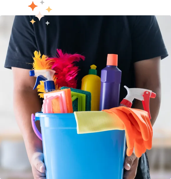 Professional cleaning supplies used for medical and dental office cleaning in Palm Beach County